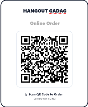 Scan Hangout Gadag Online Order QR Code